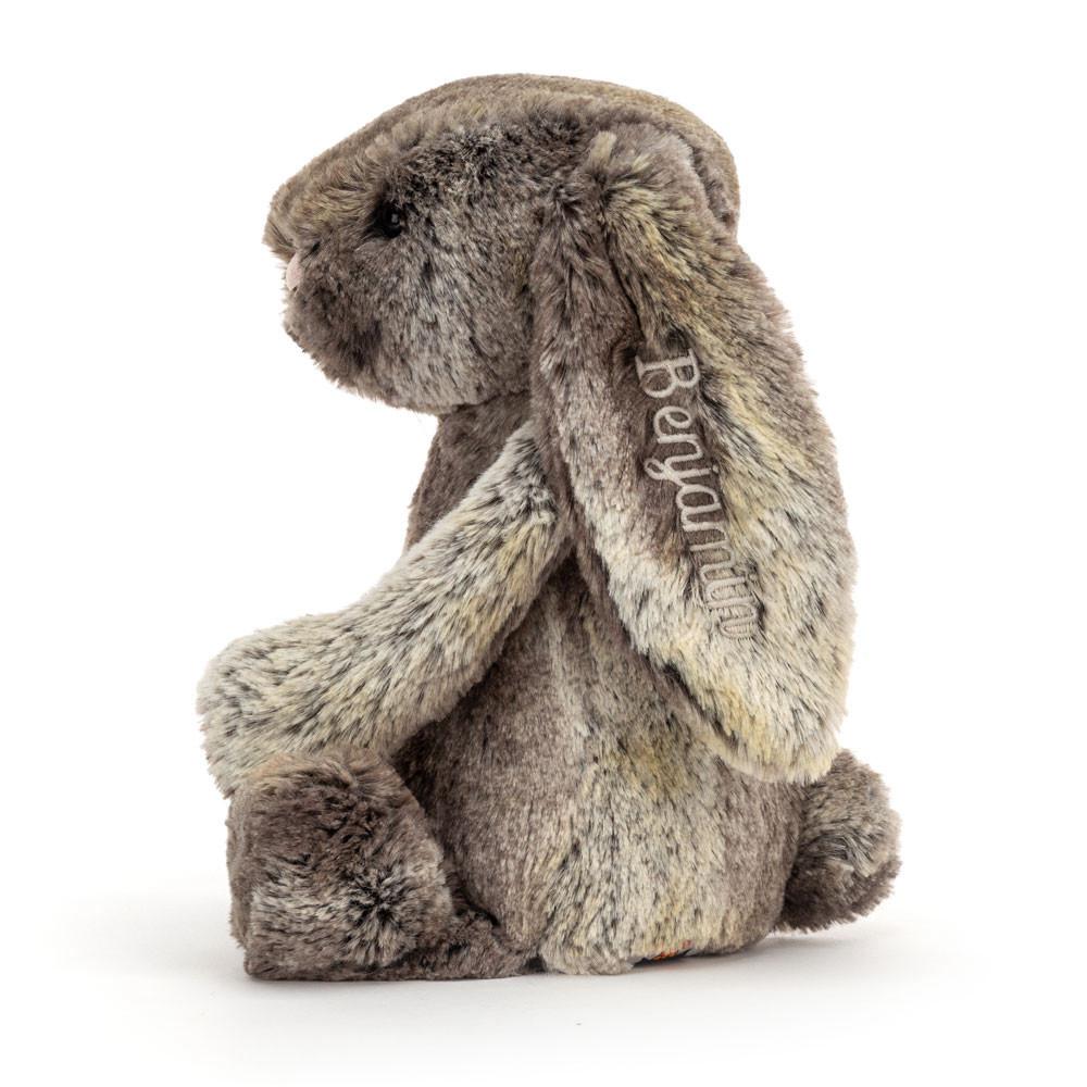 Conejo Jellycat Personalised Bashful Cottontail Bunny Medium 31cm x 12cm x 9cm Marrones  Ecuador |  KFGSB5174