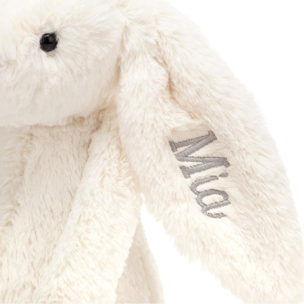 Conejo Jellycat Personalised Bashful Cream Bunny Medium 31cm x 12cm x 9cm Blancas  Ecuador |  YTVQM2780