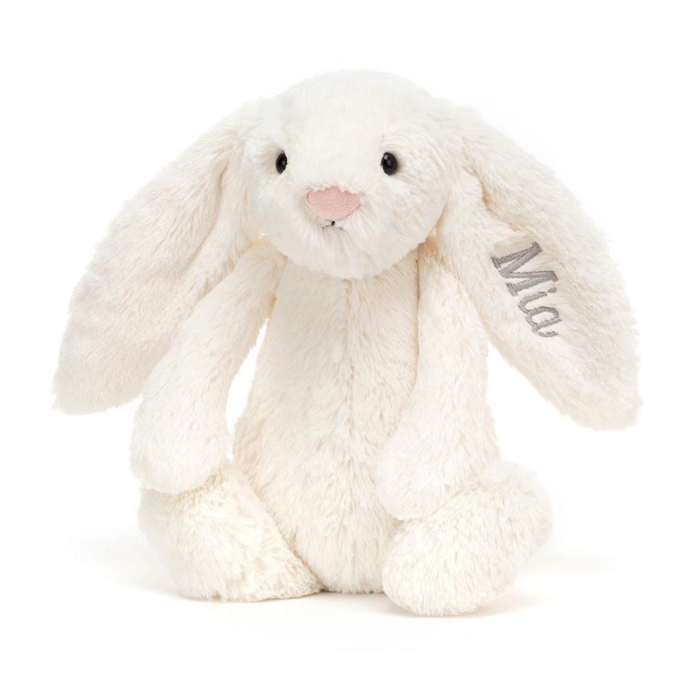 Conejo Jellycat Personalised Bashful Cream Bunny Medium 31cm x 12cm x 9cm Blancas  Ecuador |  YTVQM2780