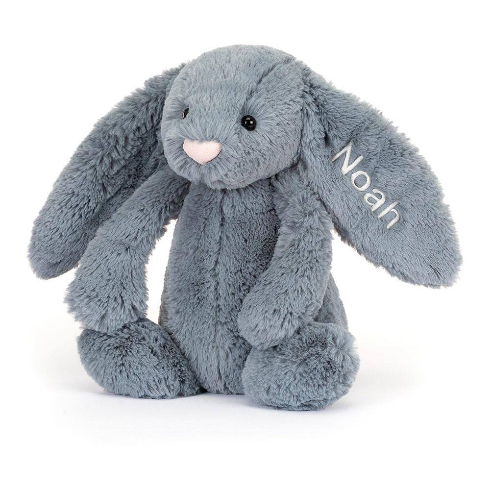 Conejo Jellycat Personalised Bashful Dusky Bunny Medium 31cm x 12cm x 9cm Azules  Ecuador |  RGLMB1083