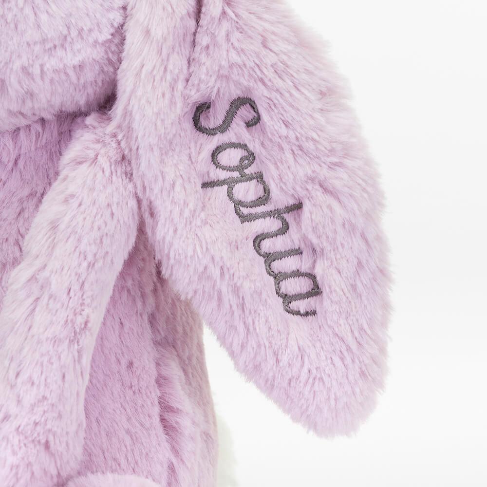 Conejo Jellycat Personalised Bashful Lilac Bunny Medium 31cm x 12cm x 9cm Moradas  Ecuador |  UFXLO4208