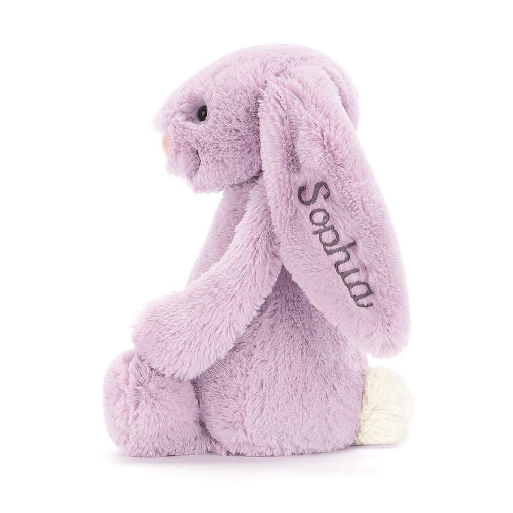 Conejo Jellycat Personalised Bashful Lilac Bunny Medium 31cm x 12cm x 9cm Moradas  Ecuador |  UFXLO4208