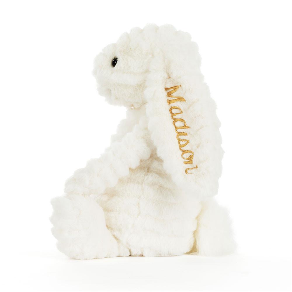 Conejo Jellycat Personalised Bashful Luxe Bunny Nimbus 31cm x 12cm x 9cm Blancas  Ecuador |  HQXNB3806