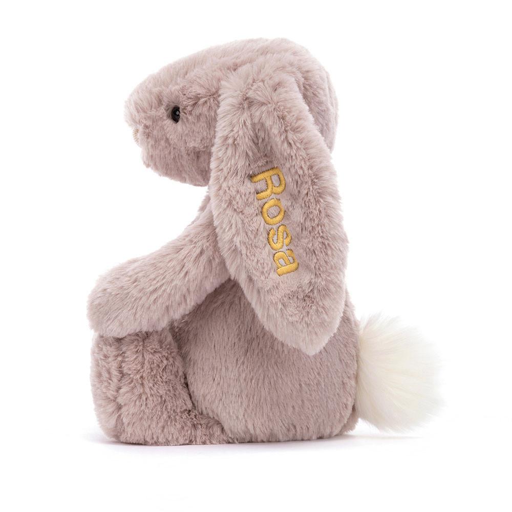 Conejo Jellycat Personalised Bashful Luxe Bunny Rosa Medium 31cm x 12cm x 9cm Rosas  Ecuador |  AQTDY3429