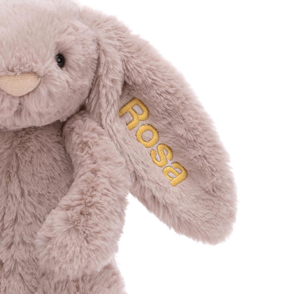 Conejo Jellycat Personalised Bashful Luxe Bunny Rosa Medium 31cm x 12cm x 9cm Rosas  Ecuador |  AQTDY3429