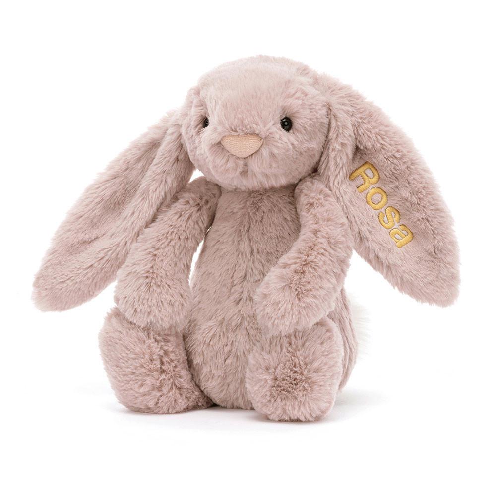 Conejo Jellycat Personalised Bashful Luxe Bunny Rosa Medium 31cm x 12cm x 9cm Rosas  Ecuador |  AQTDY3429