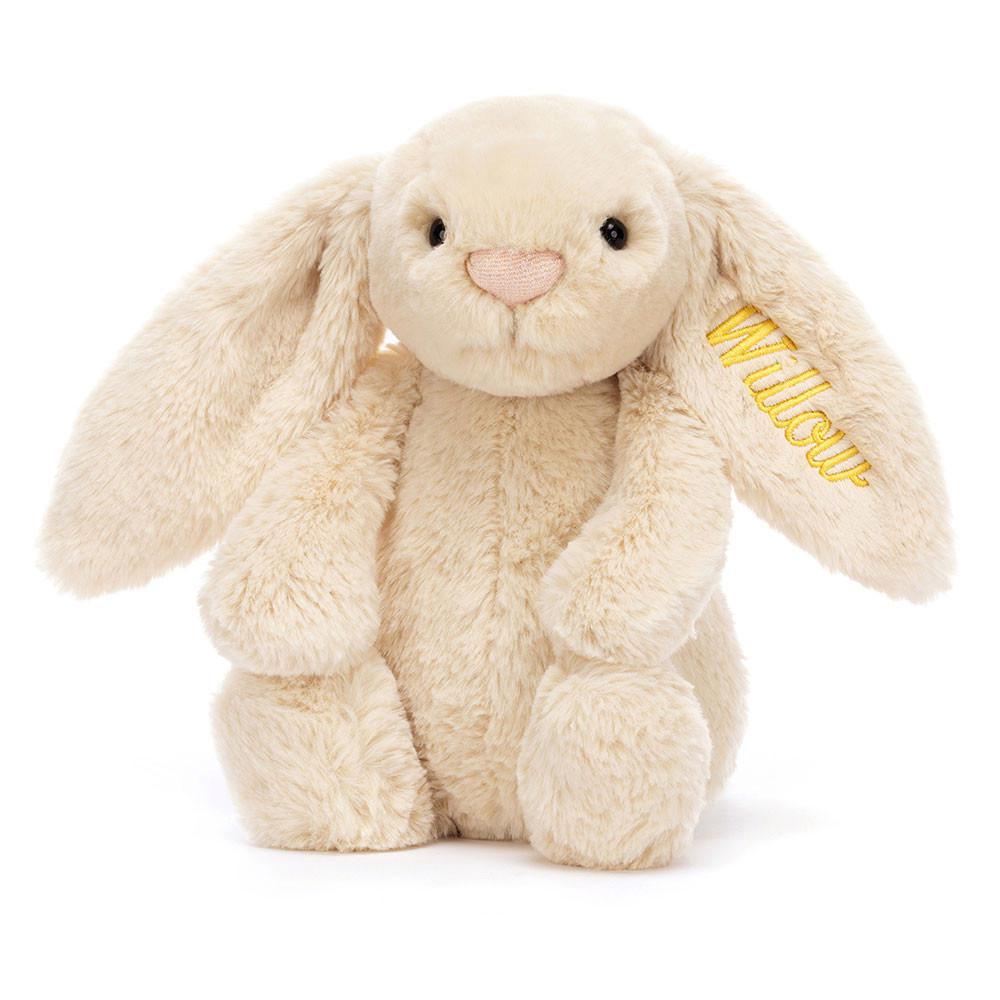 Conejo Jellycat Personalised Bashful Luxe Bunny Willow Medium 31cm x 12cm x 9cm Beige  Ecuador |  ANODX2491
