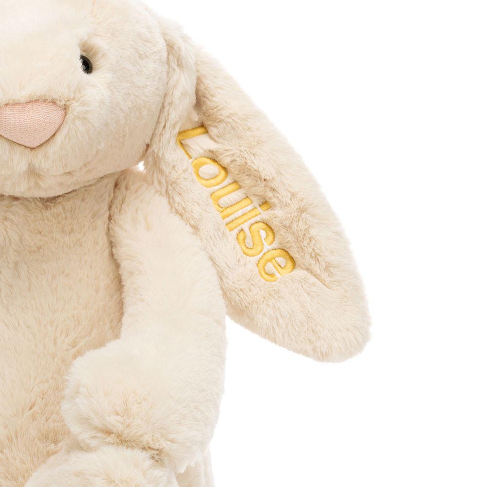 Conejo Jellycat Personalised Bashful Luxe Bunny Willow Huge 31cm x 12cm x 9cm Beige  Ecuador |  BSKLD6920