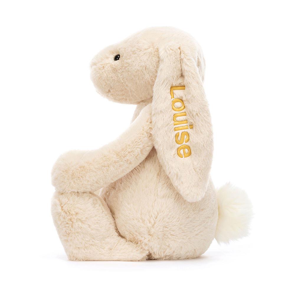 Conejo Jellycat Personalised Bashful Luxe Bunny Willow Huge 31cm x 12cm x 9cm Beige  Ecuador |  BSKLD6920