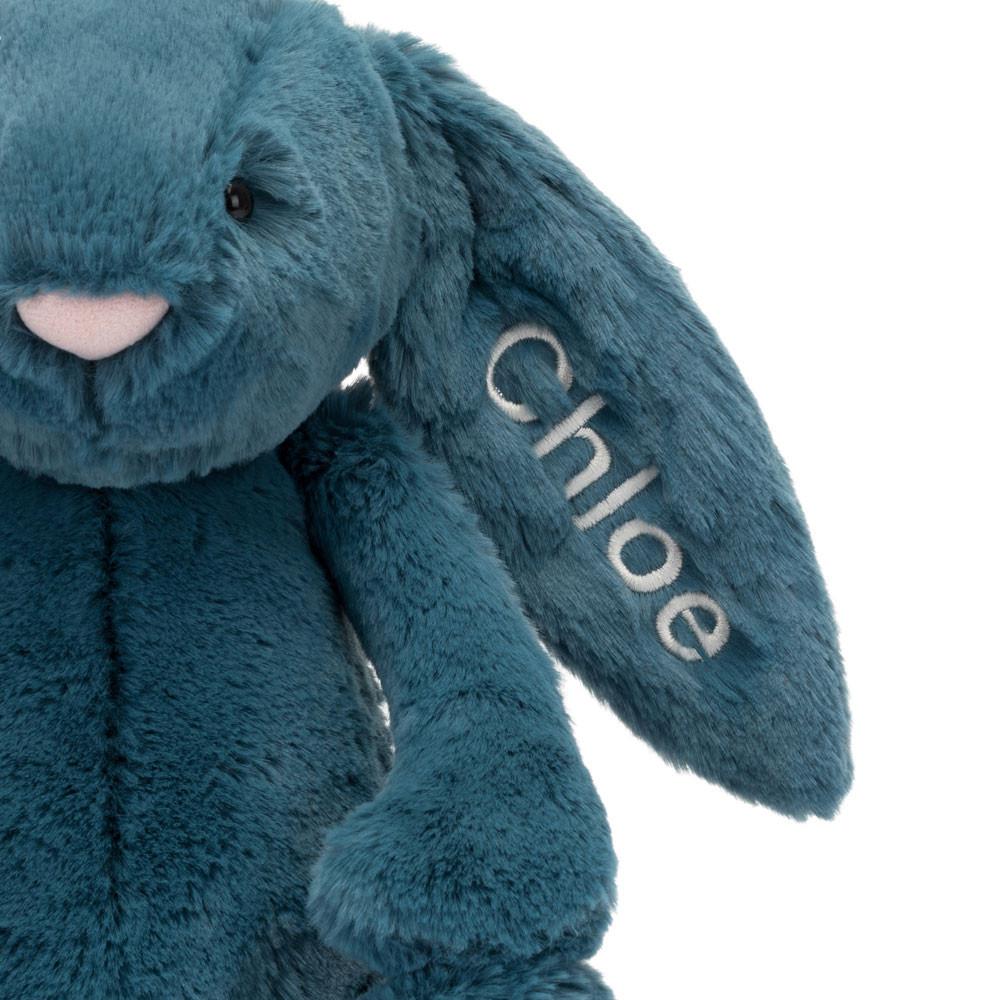 Conejo Jellycat Personalised Bashful Mineral Bunny Medium 31cm x 12cm x 9cm Azules  Ecuador |  TXEIB5023