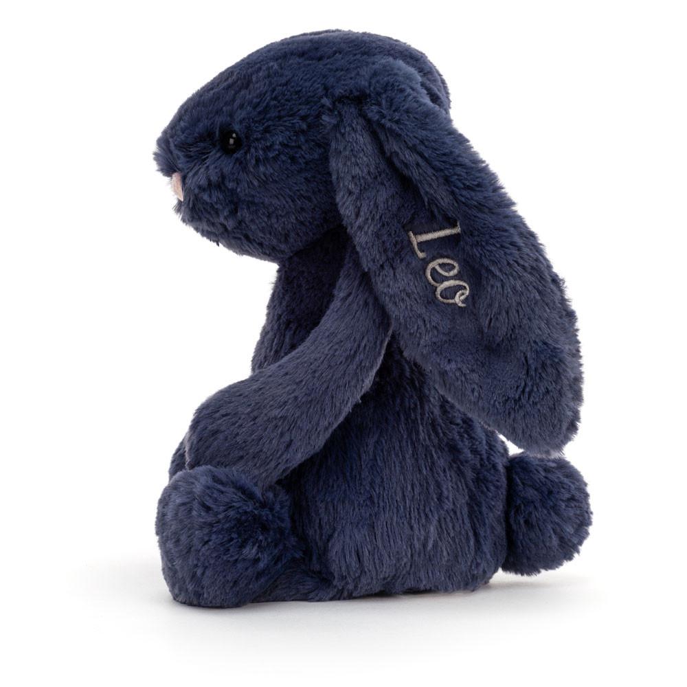 Conejo Jellycat Personalised Bashful Navy Bunny Medium 31cm x 12cm x 9cm Azules  Ecuador |  OQGFJ8309