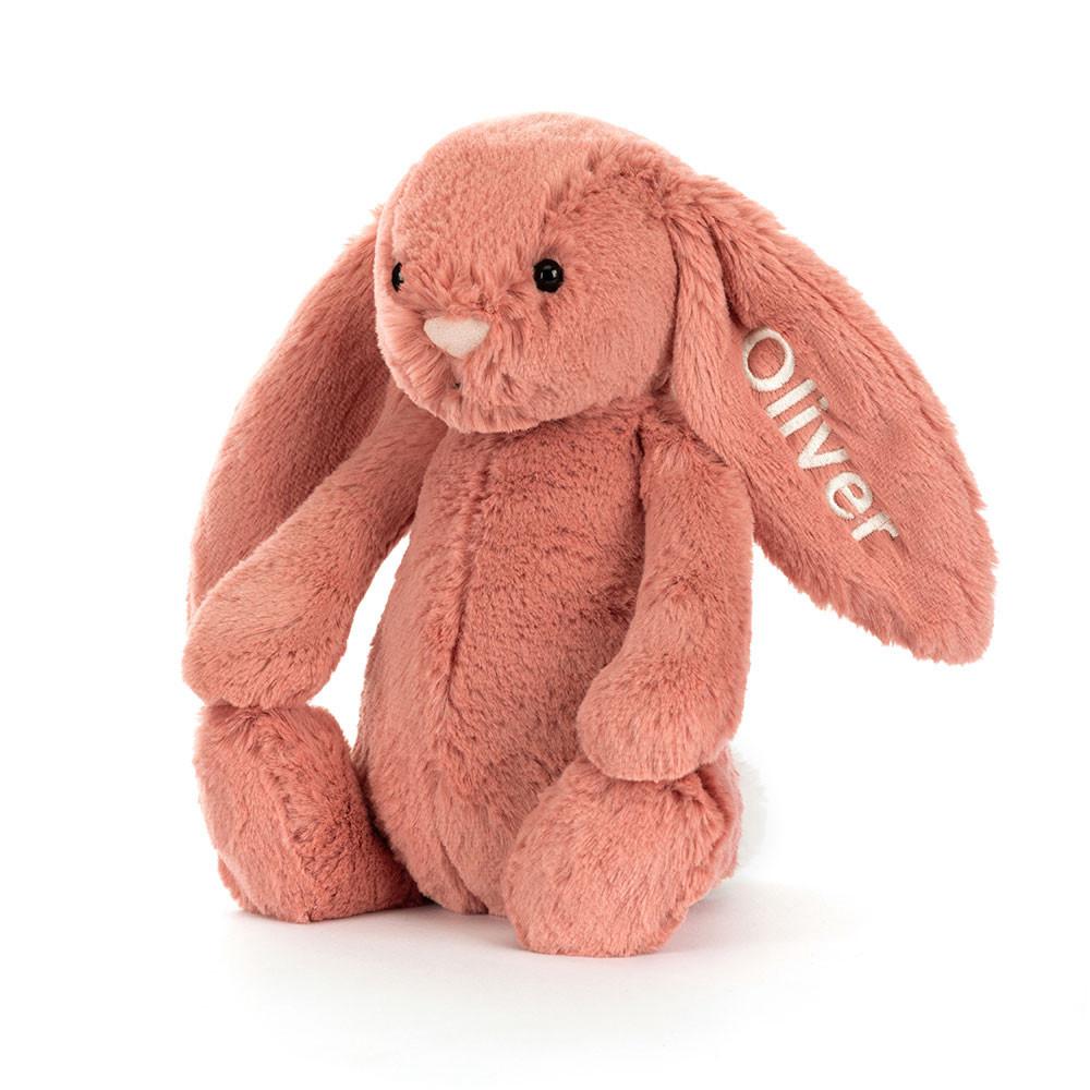Conejo Jellycat Personalised Bashful Sorrel Bunny Medium 31cm x 12cm x 9cm Naranjas  Ecuador |  NYAGX5902