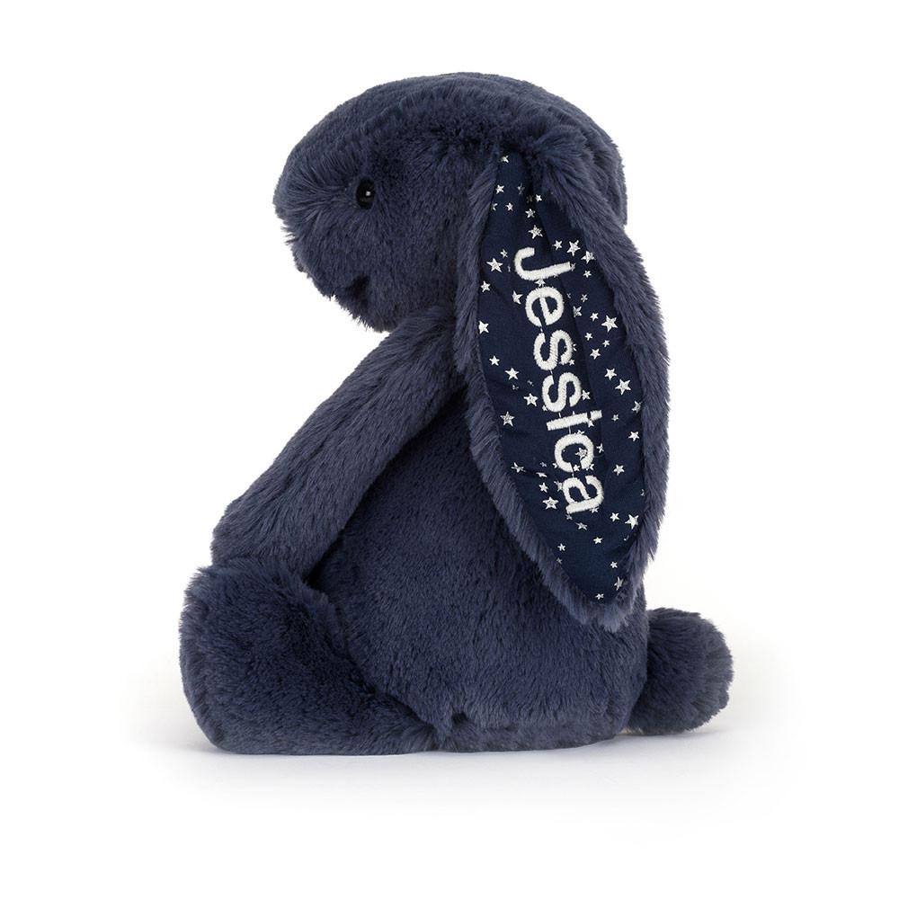Conejo Jellycat Personalised Bashful Stardust Bunny Medium 31cm x 12cm x 9cm Azules  Ecuador |  TJNYP2764