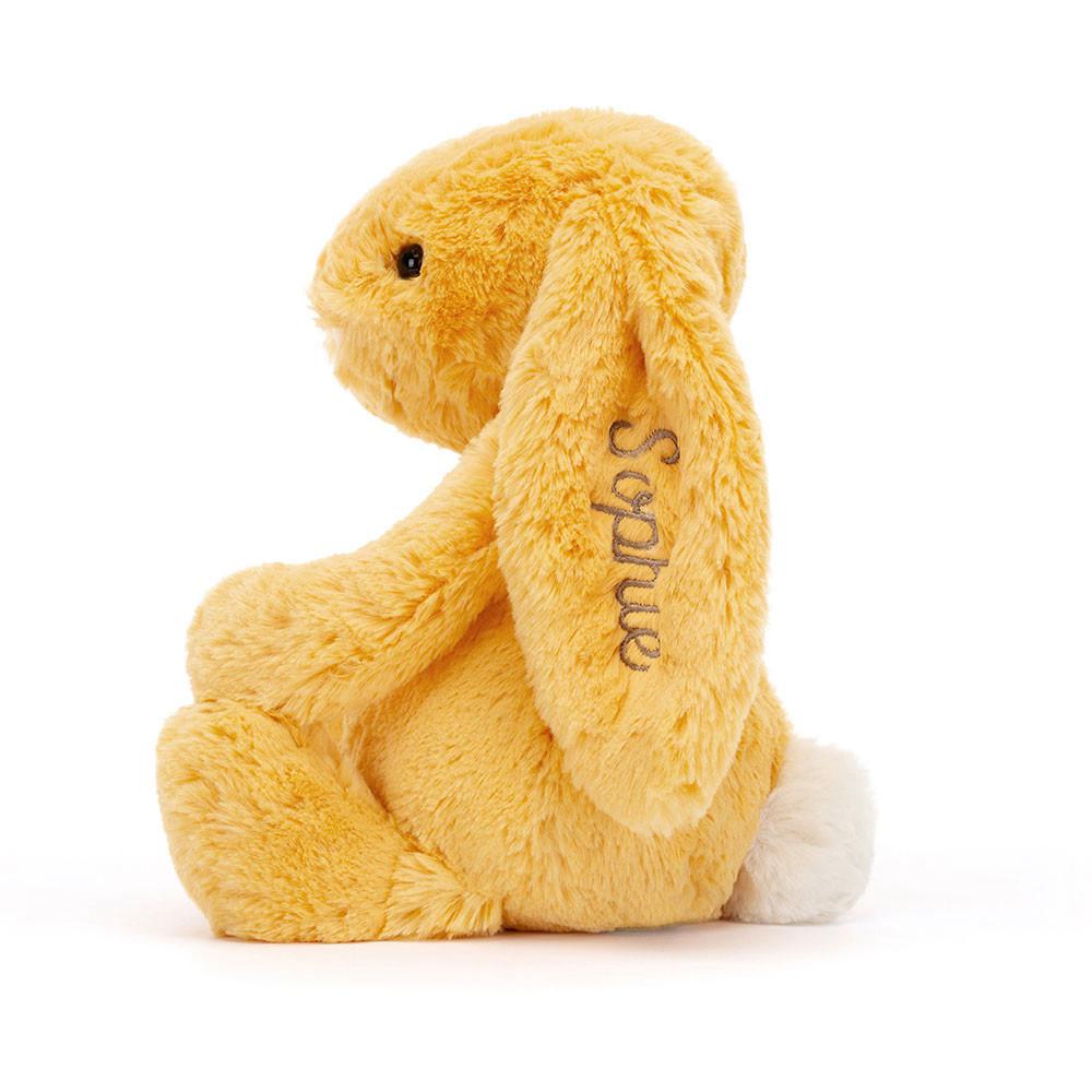 Conejo Jellycat Personalised Bashful Sunshine Bunny Medium 31cm x 12cm x 9cm Amarillo  Ecuador |  JQNWO1457