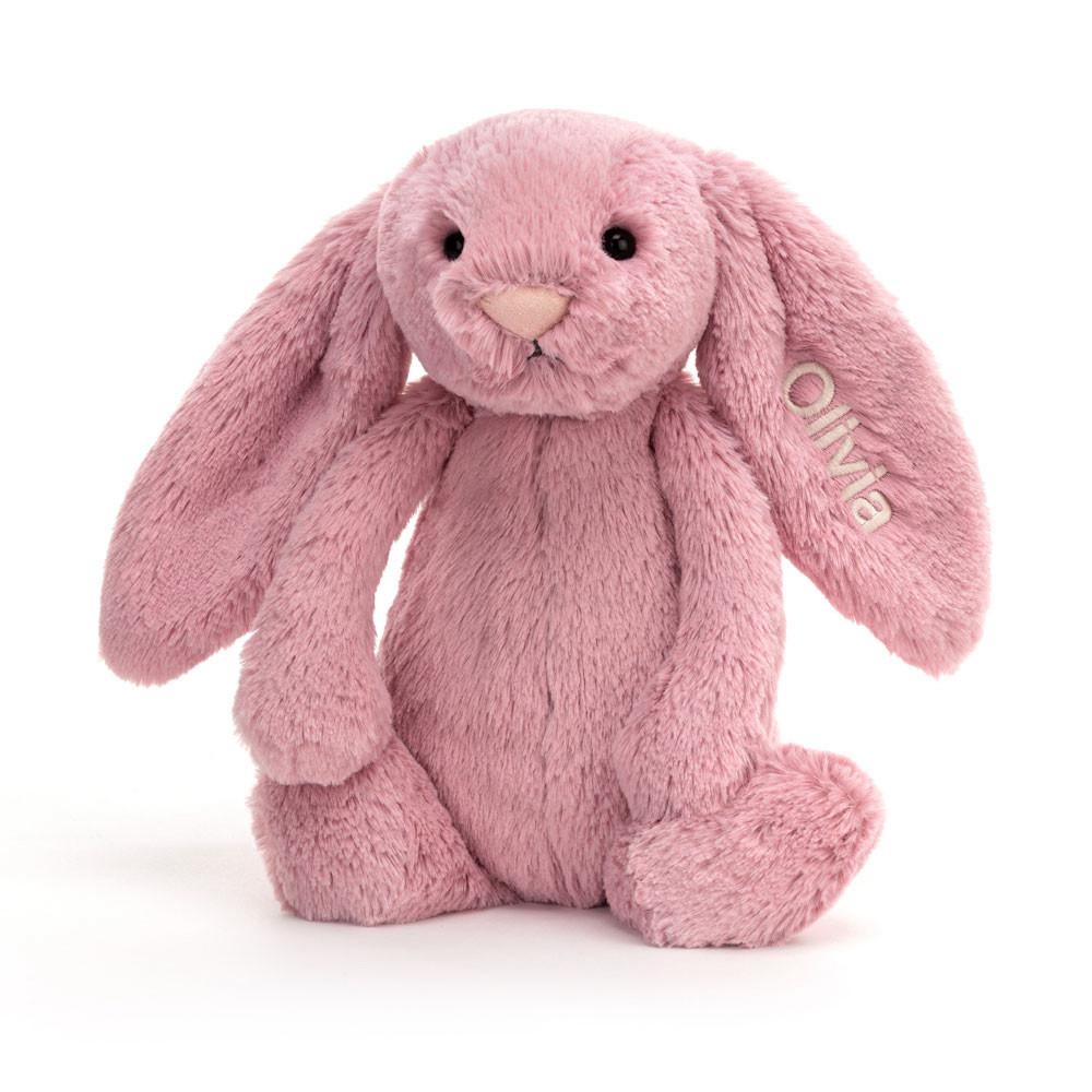 Conejo Jellycat Personalised Bashful Tulip Bunny Medium 31cm x 12cm x 9cm Rosas  Ecuador |  LDQUB2306