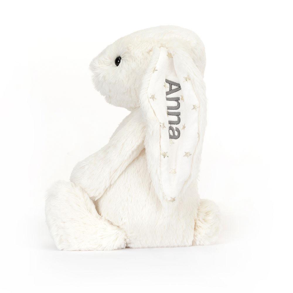Conejo Jellycat Personalised Bashful Twinkle Bunny Medium 31cm x 12cm x 9cm Blancas  Ecuador |  ORWYH3970
