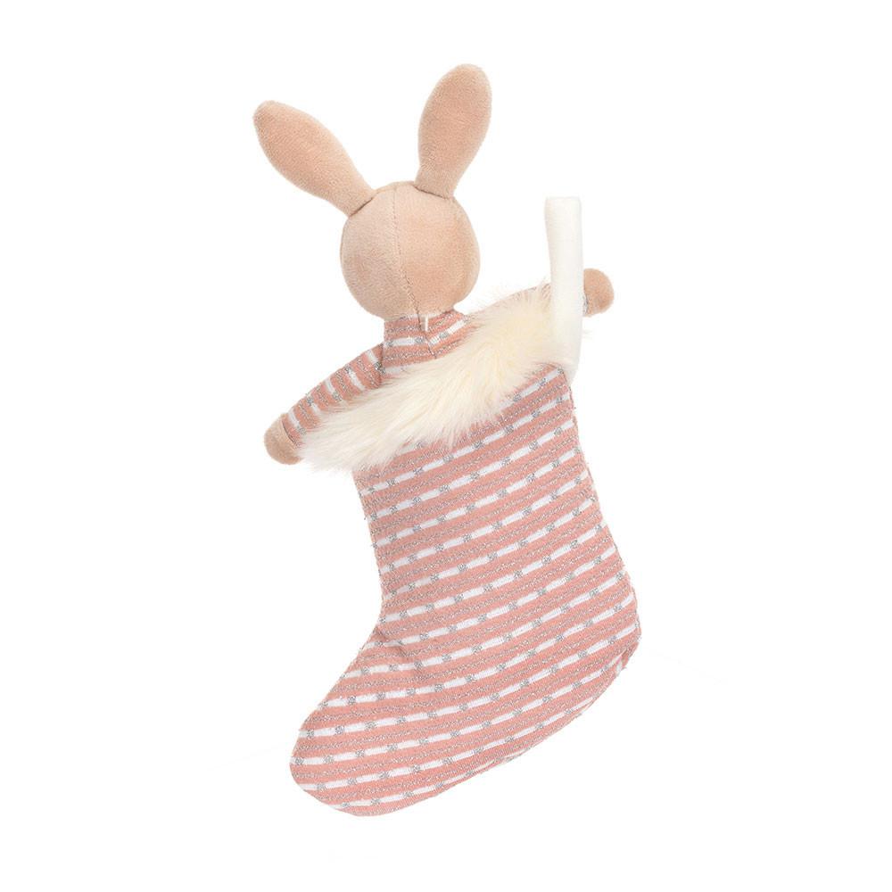 Conejo Jellycat Shimmer Stocking Bunny 20cm x 9cm x 2cm Beige  Ecuador |  GFAIQ0397