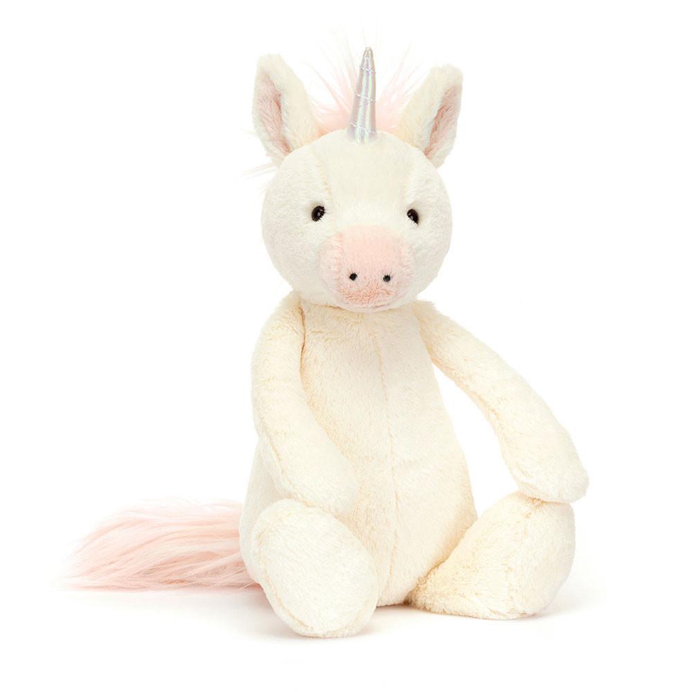 Criaturas Míticas Jellycat Bashful Unicorn 31cm x 12cm x 9cm Creme  Ecuador |  ISXYV6459