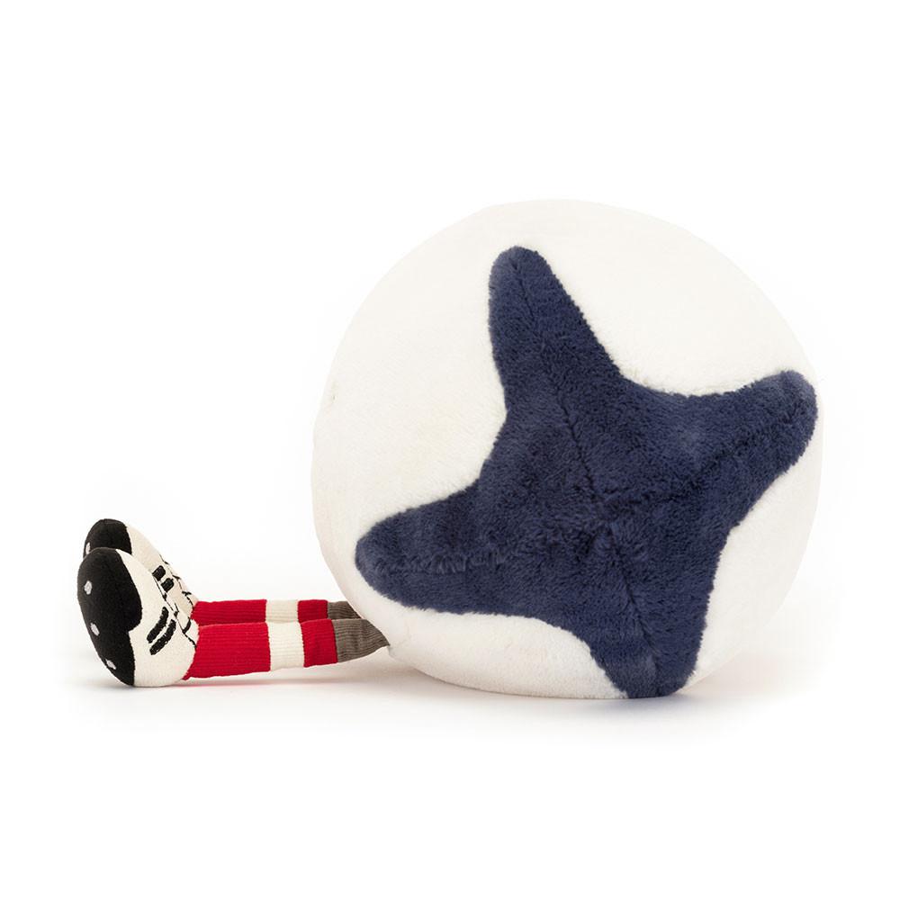 Deportes Jellycat Amuseables Sports Rugby Ball 18cm x 29cm x 13cm Blancas  Ecuador |  LVSPB3127