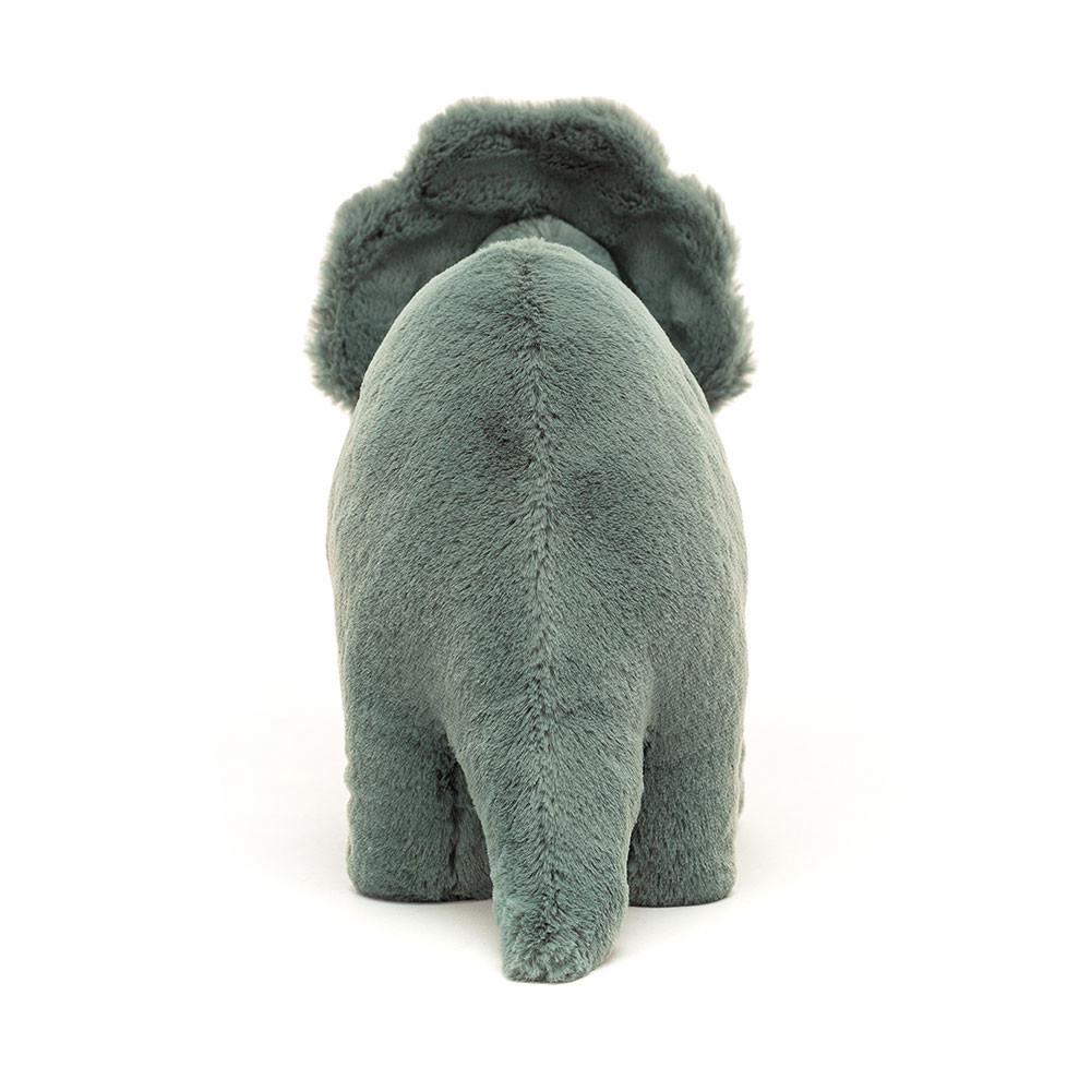 Dragons & Dinosaurs Jellycat Fossilly Triceratops 6.7in x 4.7in x 11.4in Verde  Ecuador |  DPWBO2453