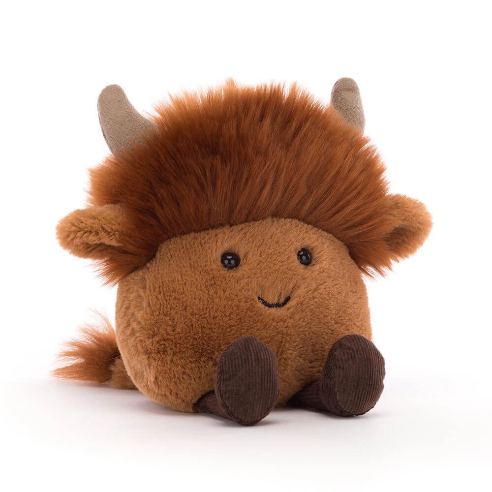 Farmyard Jellycat Amuseabean Highland Cow 12cm x 9cm x 6cm Marrones  Ecuador |  IMUOT2530