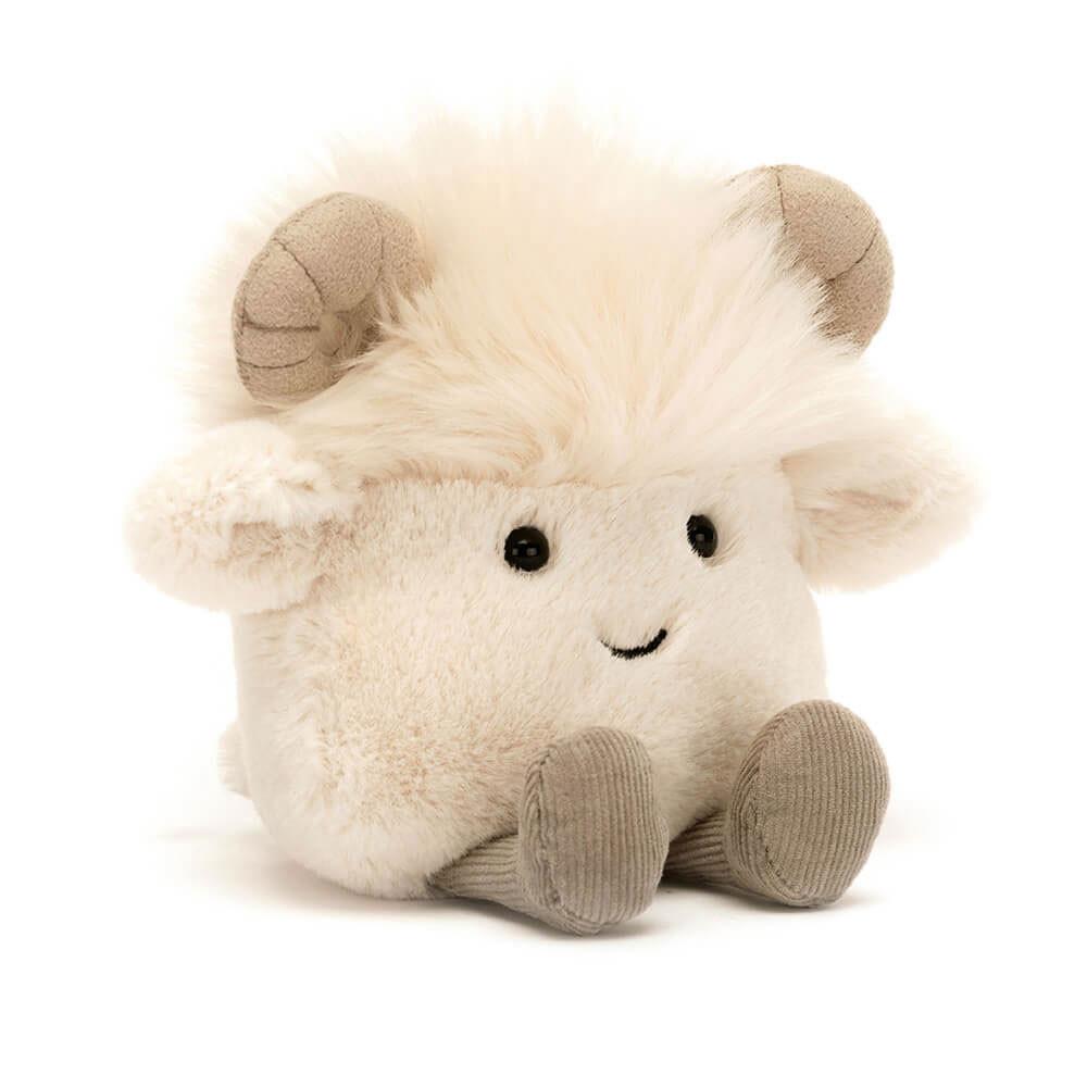 Farmyard Jellycat Amuseabean Ram 12cm x 9cm x 6cm Blancas  Ecuador |  GZEHQ7362