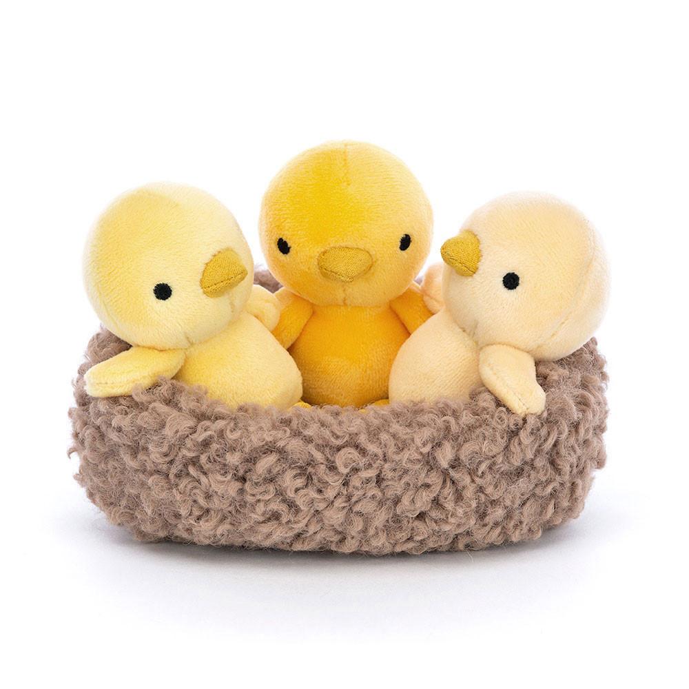 Farmyard Jellycat Nesting Chickies 11cm x 13cm x 13cm Amarillo  Ecuador |  XOFAK8947