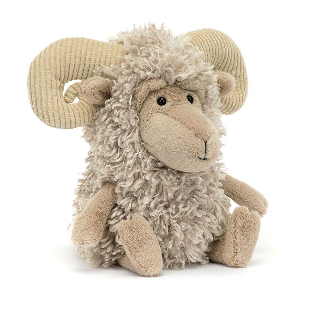 Farmyard Jellycat Ramsley Sheep 13in x 5.1in x 5.5in Beige  Ecuador |  UHRTX4961