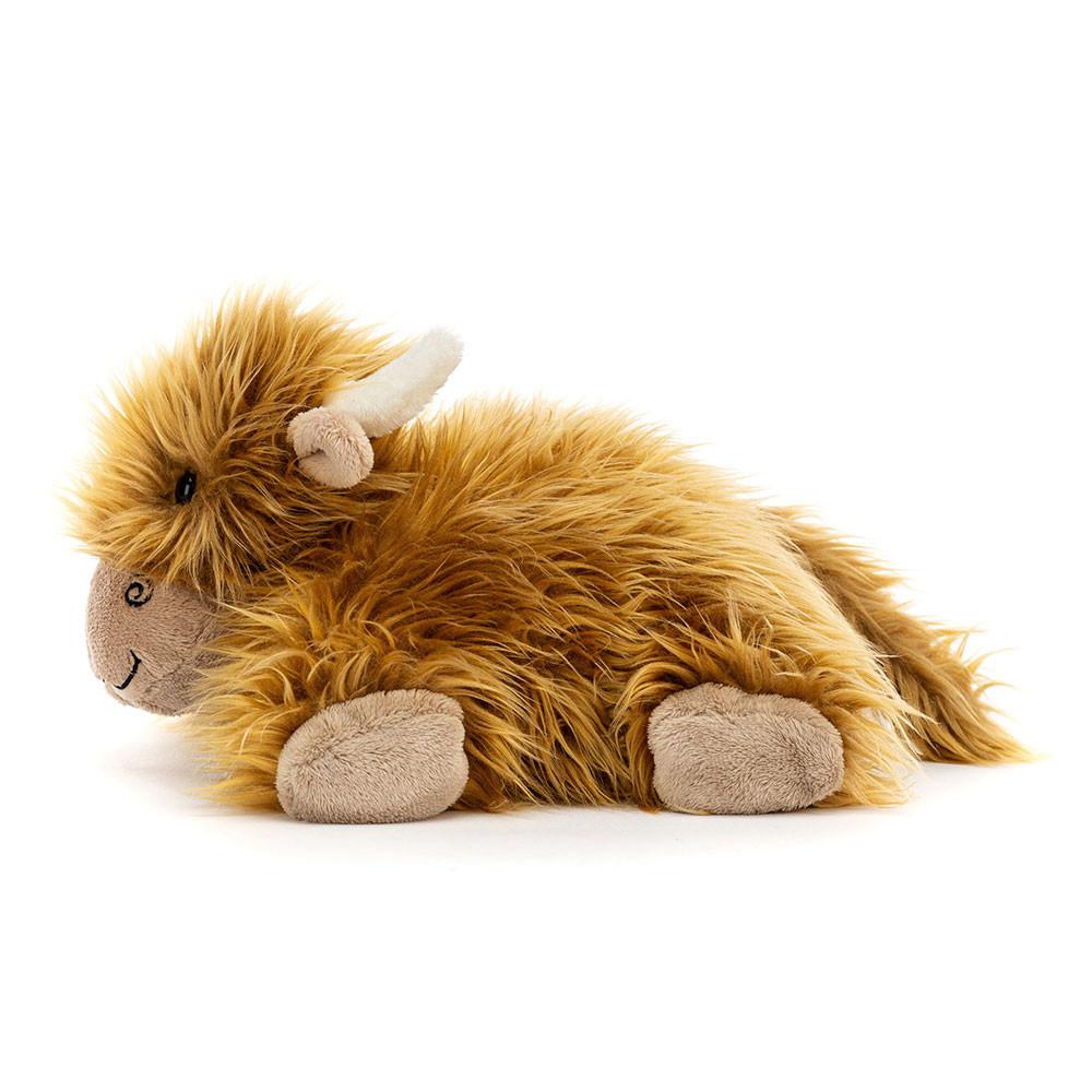 Farmyard Jellycat Truffles Highland Cow 6.3in x 14.2in x 9.1in Marrones  Ecuador |  CLROU9518
