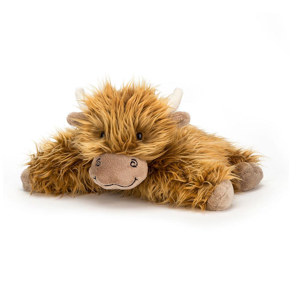 Farmyard Jellycat Truffles Highland Cow 6.3in x 14.2in x 9.1in Marrones  Ecuador |  CLROU9518
