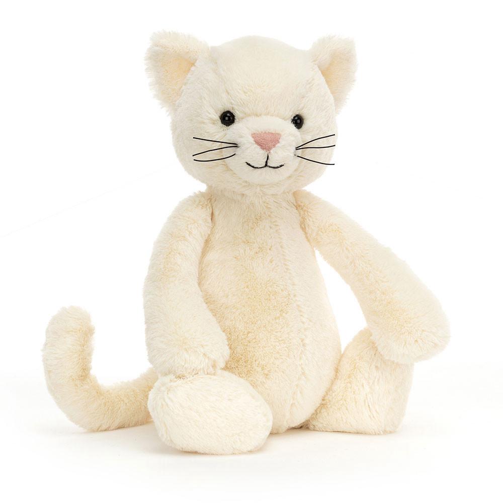Gatos Y Gatitos Jellycat Bashful Cream Kitten 12.2in x 4.7in x 3.5in Blancas  Ecuador |  AGRJK7658