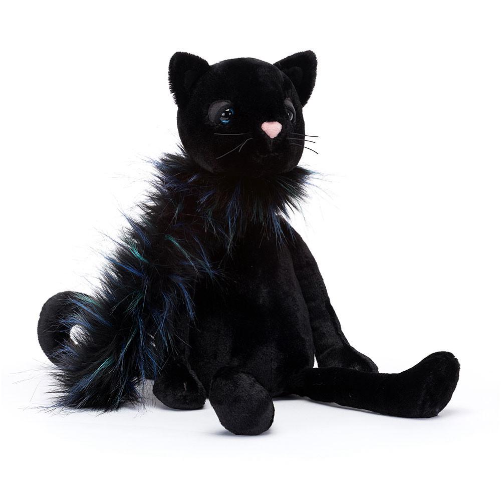 Gatos Y Gatitos Jellycat Glamorama Cat 16.9in x 3.9in x 3.9in Negras  Ecuador |  EJZPA7562