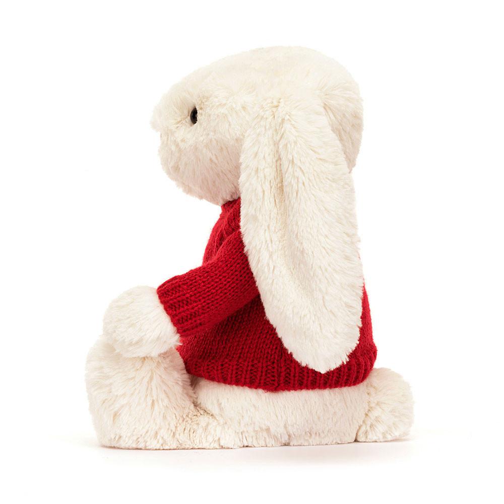 Jerséis Jellycat Bashful Cream Bunny with Personalised Jumper 31cm x 12cm x 9cm Blancas  Ecuador |  COWAE1095