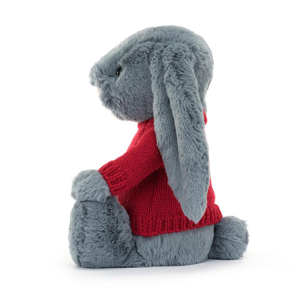 Jerséis Jellycat Bashful Dusky Bunny with Personalised Jumper 31cm x 12cm x 9cm Azules  Ecuador |  QBTWA5207