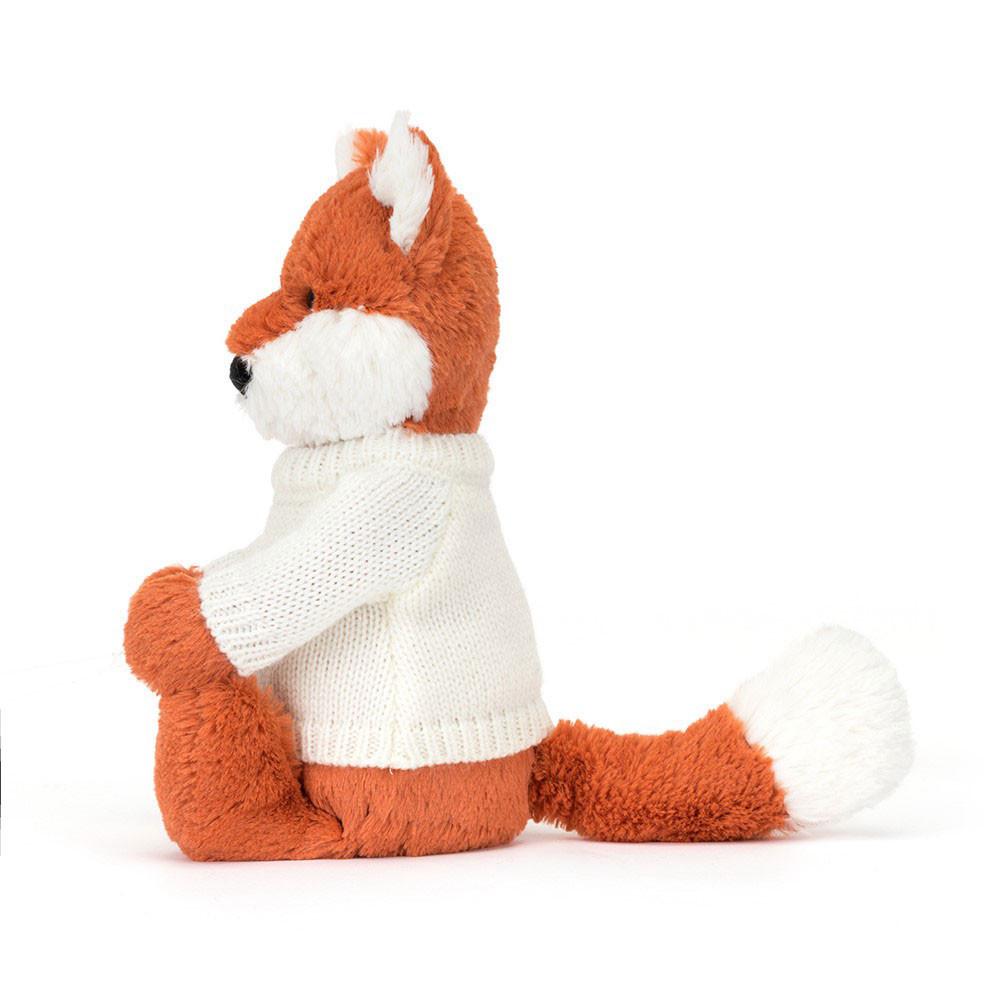 Jerséis Jellycat Bashful Fox Cub with Personalised Cream Jumper 31cm x 12cm x 9cm Naranjas  Ecuador |  DXBFN8359