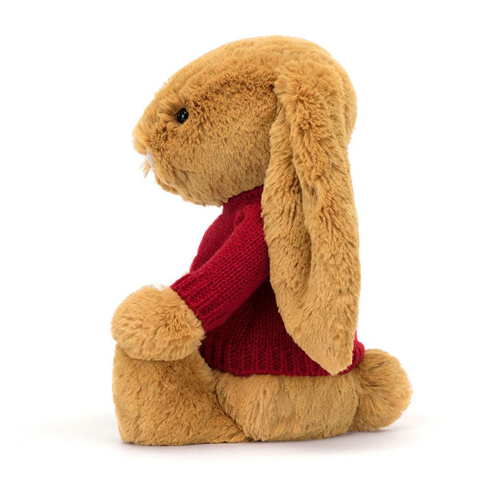Jerséis Jellycat Bashful Golden Bunny with Personalised Jumper 31cm x 12cm x 9cm Amarillo  Ecuador |  LEQYF1347