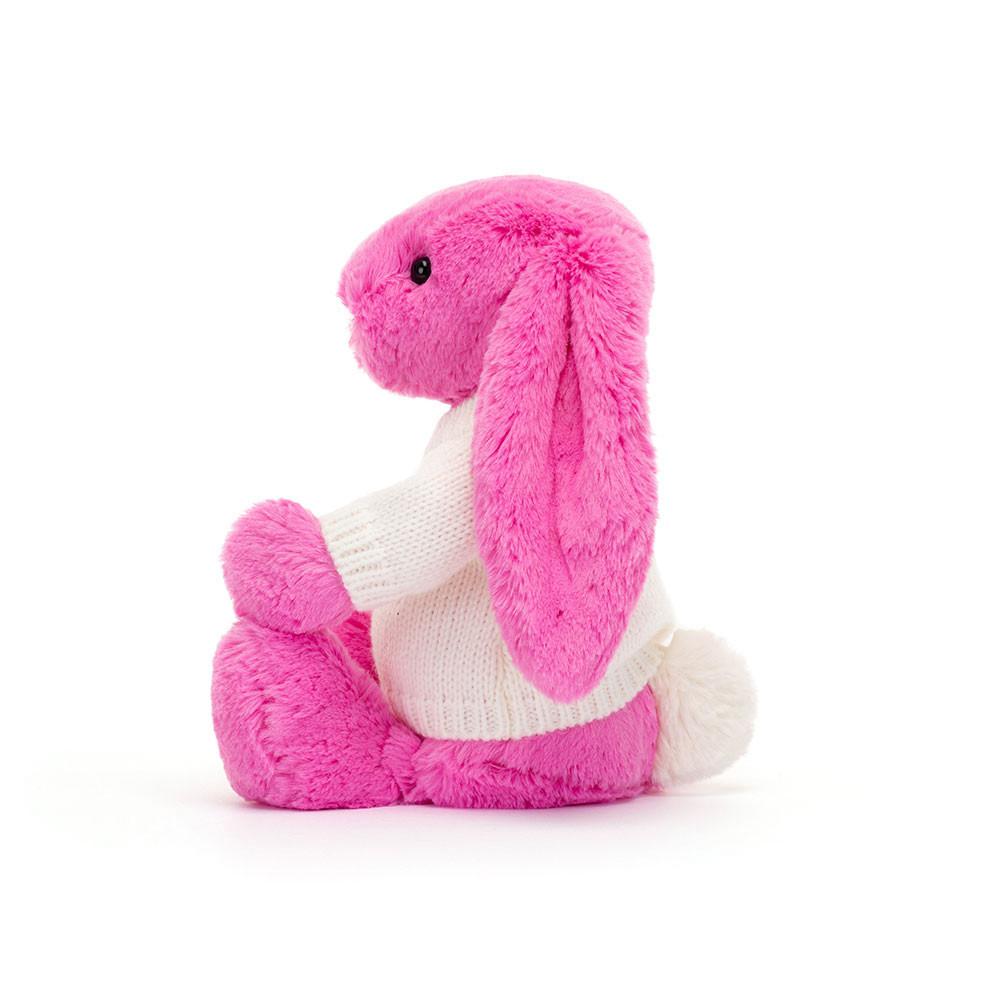 Jerséis Jellycat Bashful Hot Bunny with Personalised Cream Jumper 31cm x 12cm x 9cm Rosas  Ecuador |  JRGPW5213