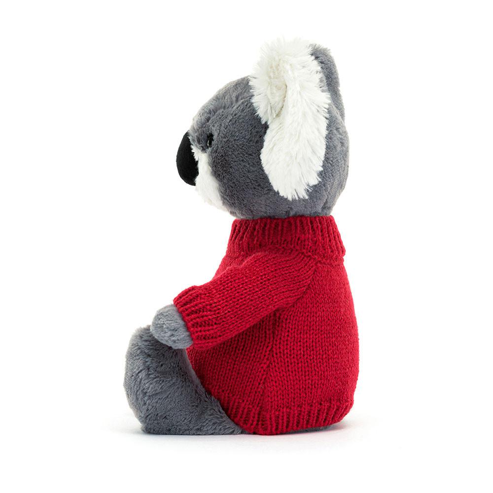 Jerséis Jellycat Bashful Koala with Personalised Jumper 31cm x 12cm x 9cm Gris  Ecuador |  UCDGP3627