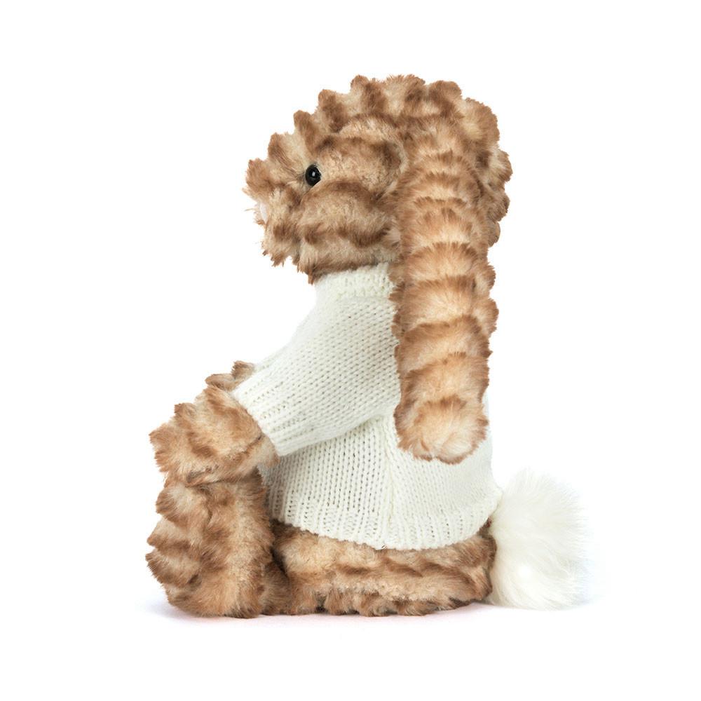 Jerséis Jellycat Bashful Luxe Bunny Juniper with Personalised Cream Jumper 31cm x 12cm x 9cm Marrones  Ecuador |  ZQBEV1072