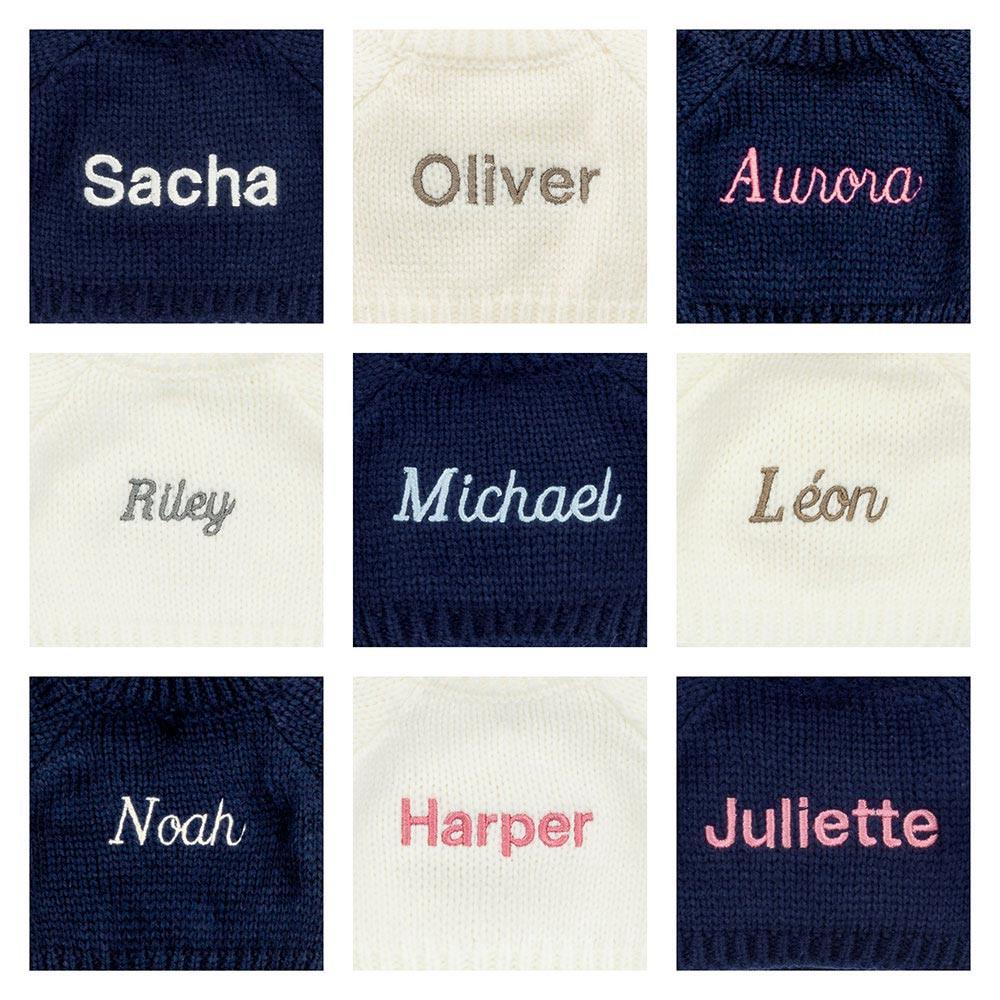 Jerséis Jellycat Bashful Luxe Bunny Juniper with Personalised Navy Jumper 31cm x 12cm x 9cm Marrones  Ecuador |  IRQMZ1928