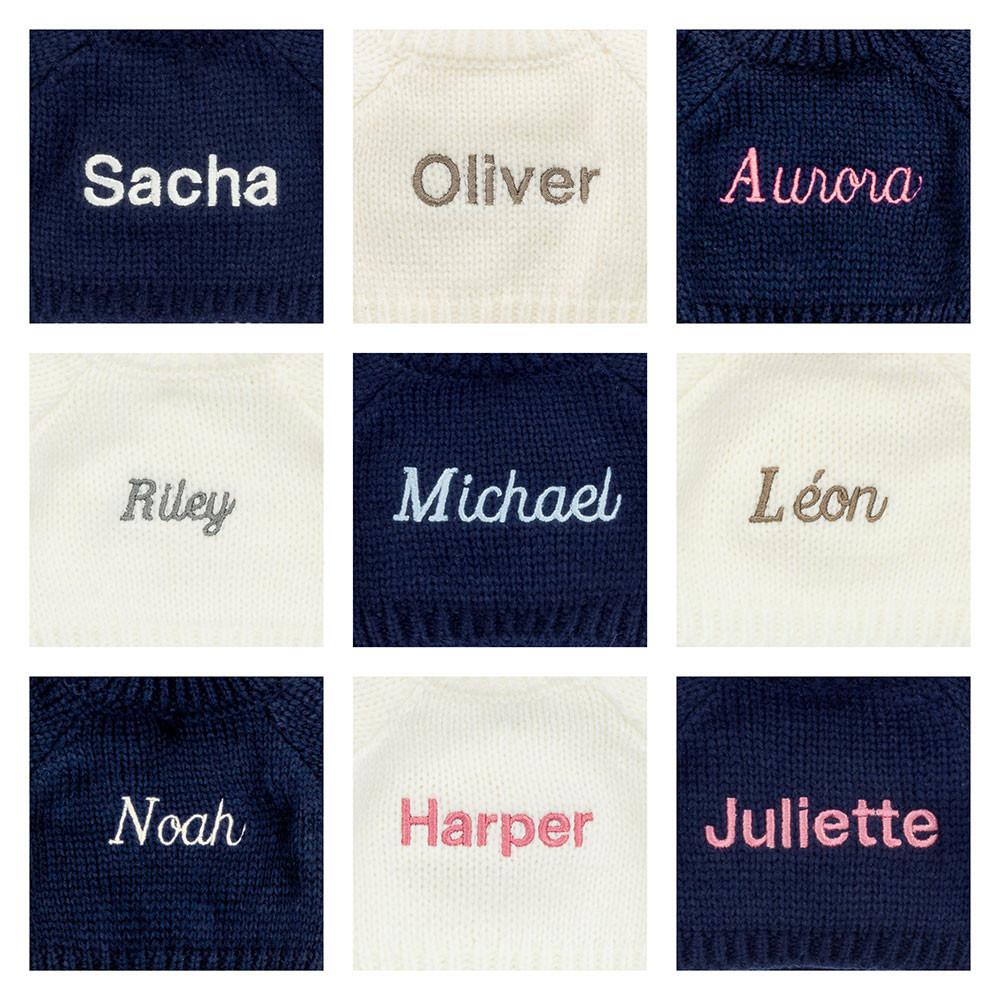 Jerséis Jellycat Bashful Luxe Bunny Nimbus with Personalised Navy Jumper 31cm x 12cm x 9cm Blancas  Ecuador |  DRCSL0248