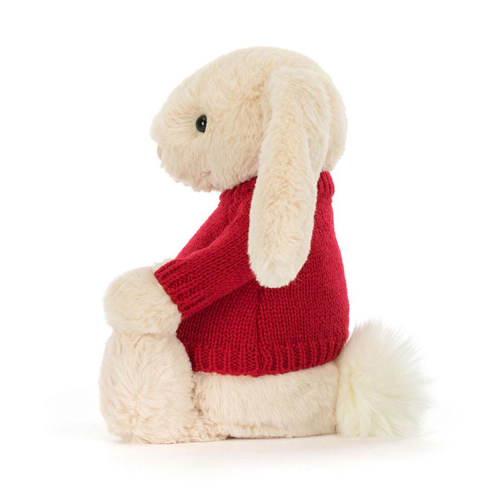 Jerséis Jellycat Bashful Luxe Bunny Willow with Personalised Jumper 31cm x 12cm x 9cm Beige  Ecuador |  BZNGO2816