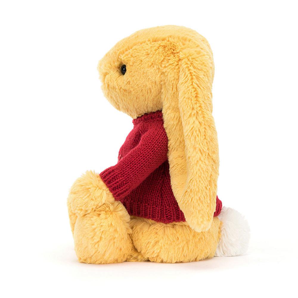 Jerséis Jellycat Bashful Sunshine Bunny with Personalised Jumper 31cm x 12cm x 9cm Amarillo  Ecuador |  SDZHT9624