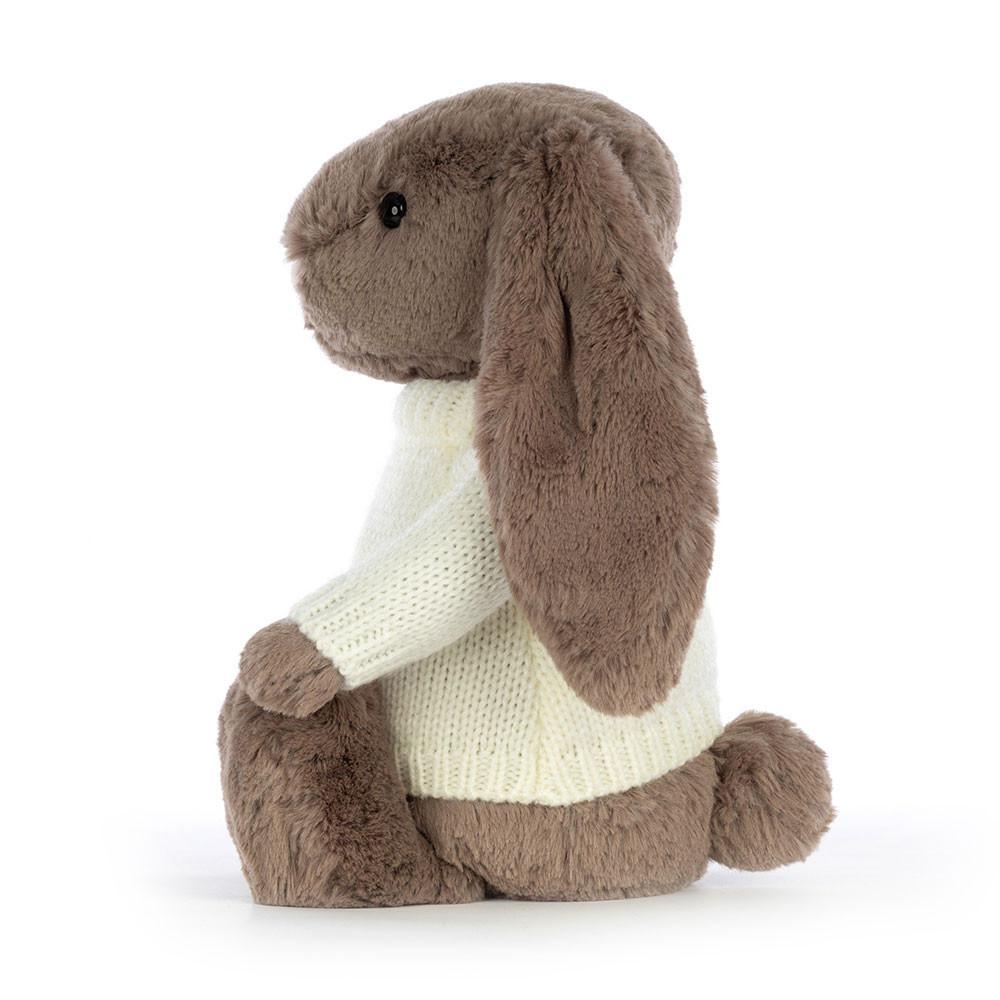 Jerséis Jellycat Bashful Truffle Bunny with Personalised Cream Jumper 31cm x 12cm x 9cm Marrones  Ecuador |  ICQOL2908