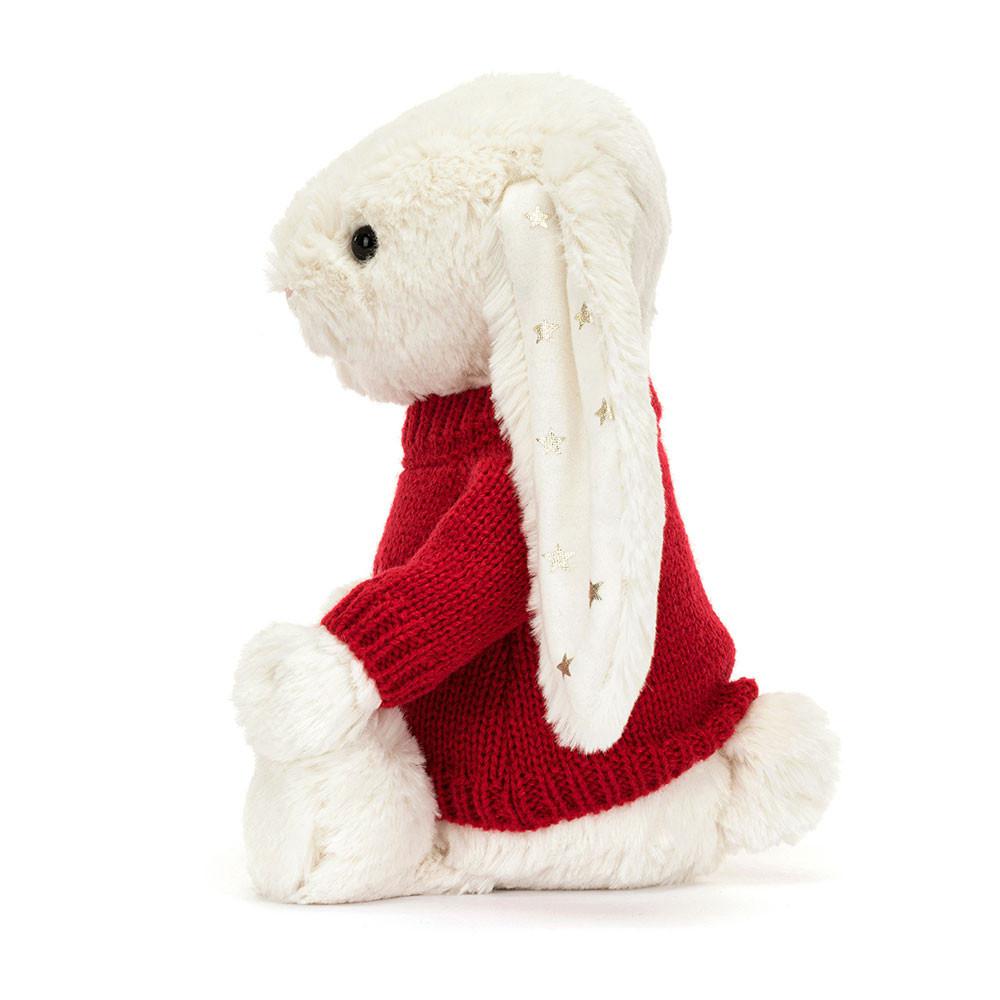 Jerséis Jellycat Bashful Twinkle Bunny with Personalised Jumper 31cm x 12cm x 9cm Blancas  Ecuador |  WVOJP1029