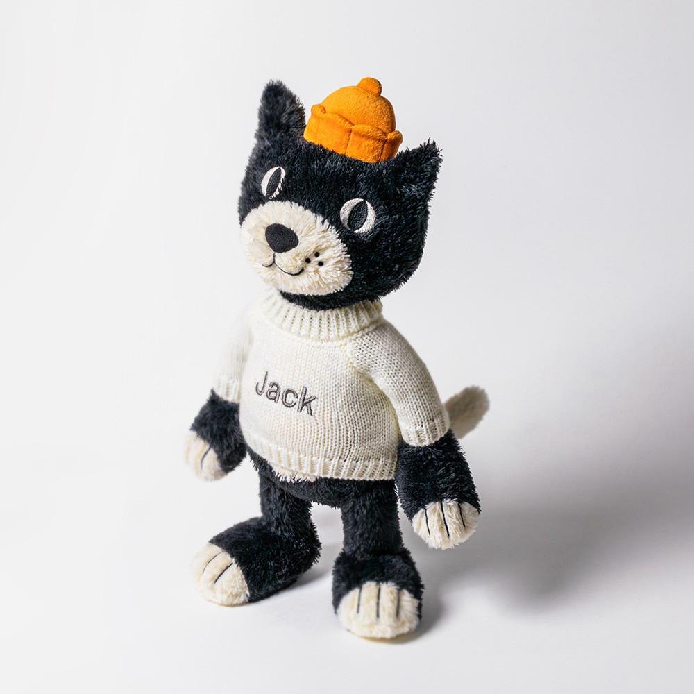 Jerséis Jellycat Jellycat Jack with Personalised Cream Jumper 32cm x 11cm x 9cm Negras  Ecuador |  NVFGK1683