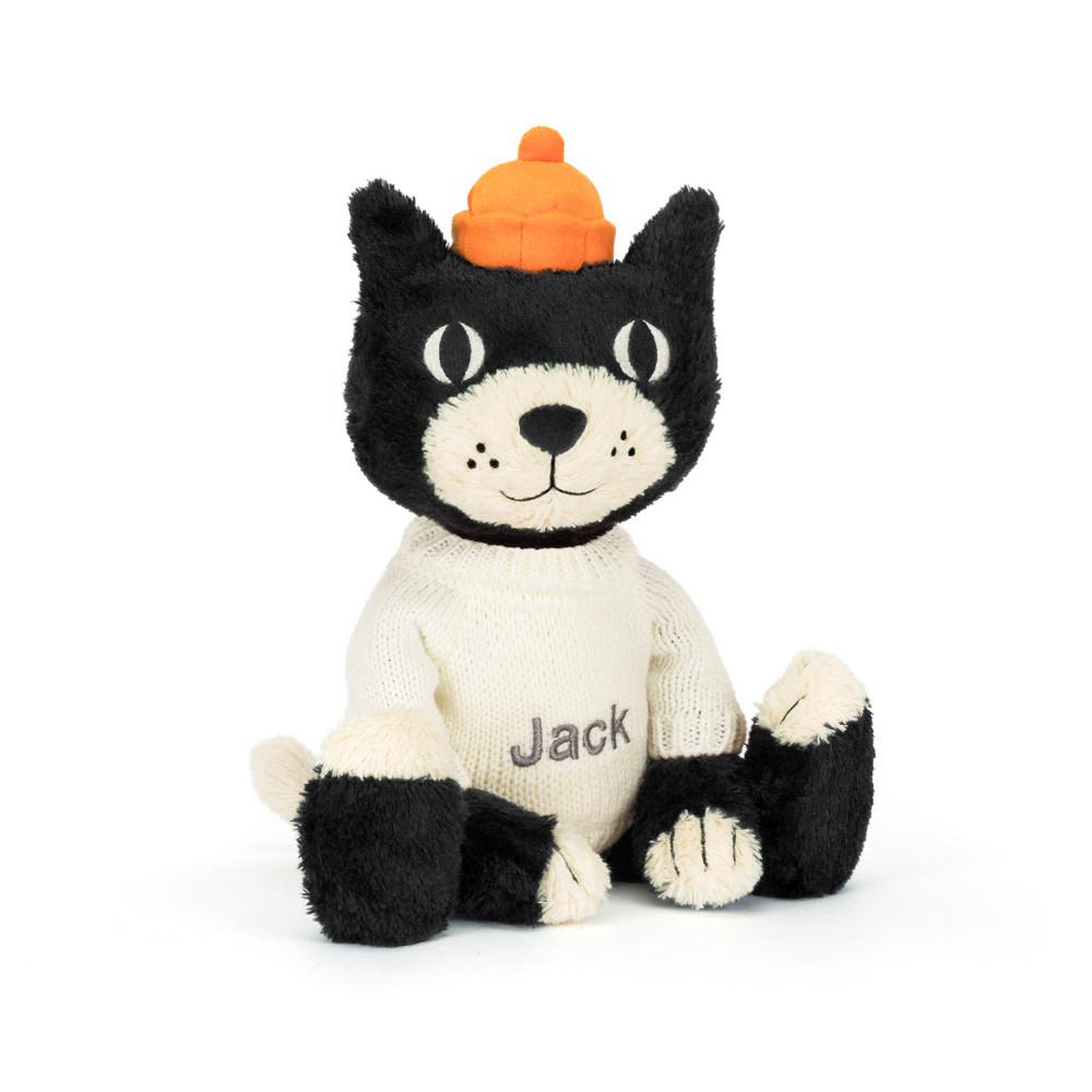Jerséis Jellycat Jellycat Jack with Personalised Cream Jumper 32cm x 11cm x 9cm Negras  Ecuador |  NVFGK1683