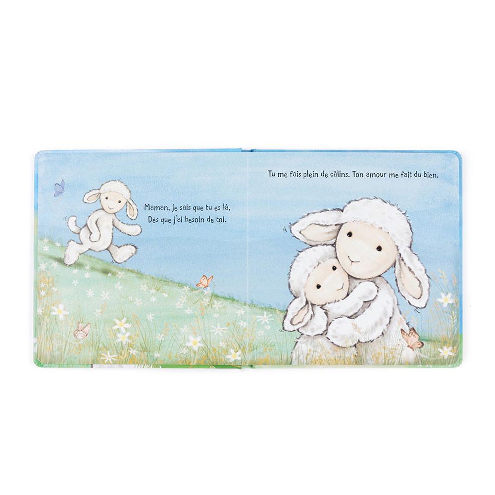 Juegos De Libros Y Juguetes Jellycat Agneau Timide Et Sa Maman Livre and Bashful Lamb Medium Blancas  Ecuador |  GHMYC0316
