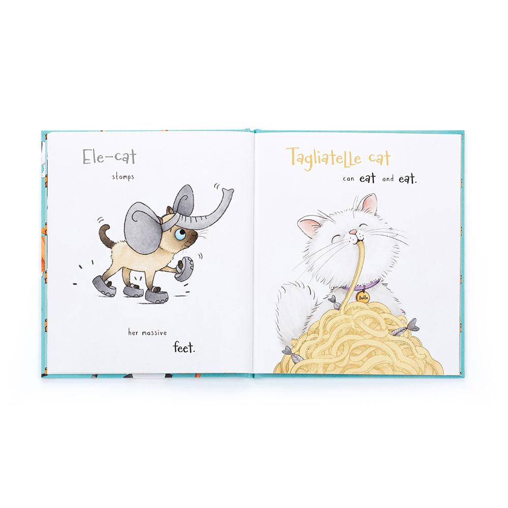 Juegos De Libros Y Juguetes Jellycat All Kinds of Cats Book and Jellycat Jack Medium Negras  Ecuador |  TIVHK8914