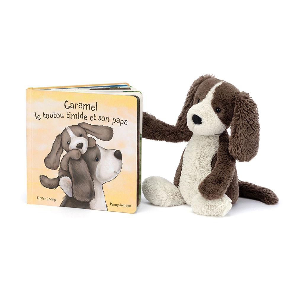 Juegos De Libros Y Juguetes Jellycat Caramel Le Toutou Timide Et Son Papa & Bashful Fudge Puppy Medium Marrones  Ecuador |  GPKHD8290
